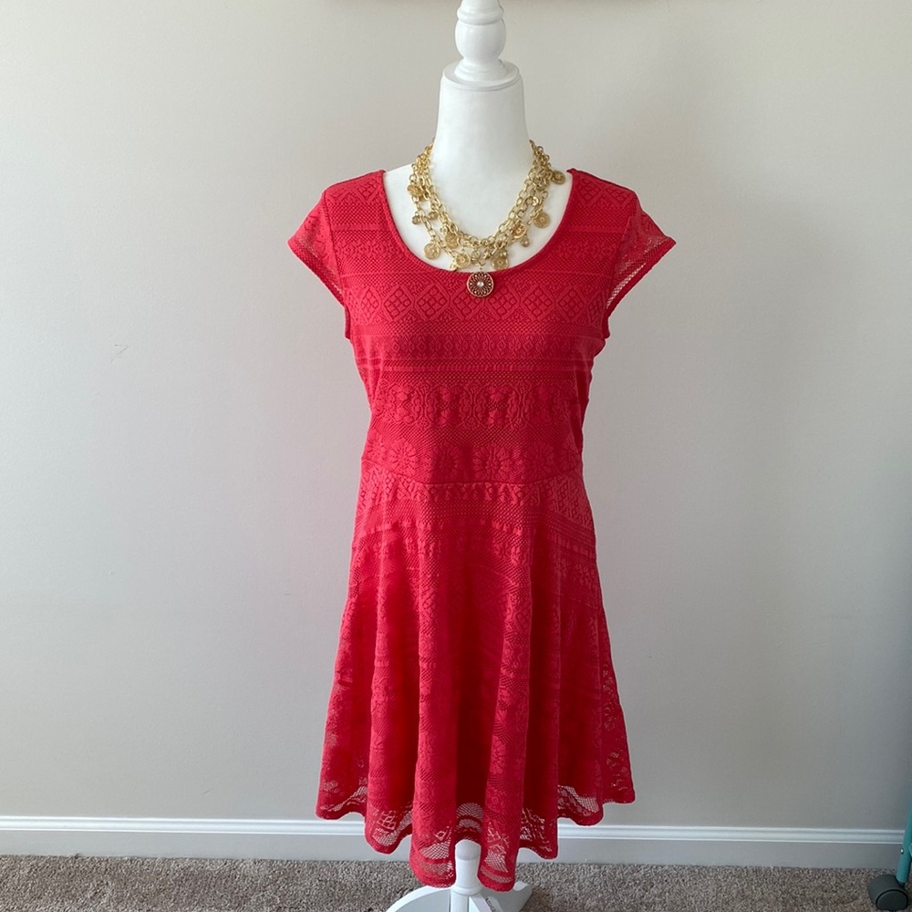 Xhilaration Coral Dress Size Large
